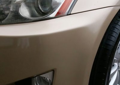Image of a repaired bumper scuff