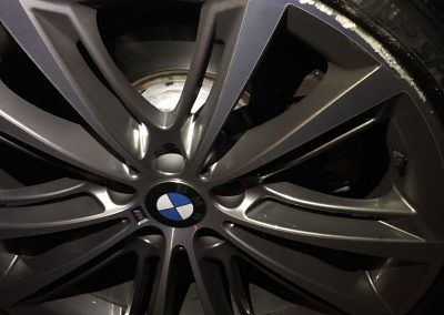 Photo of BMW diamond cut alloy wheel that requires a rim repair