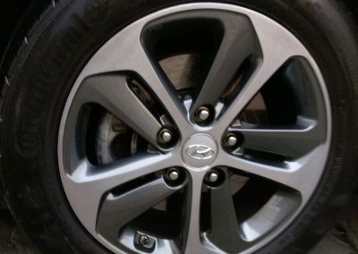 Image of a repaired Hyundai diamond cut wheel
