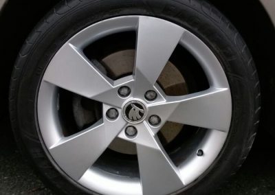 Image of a repaired alloy wheel
