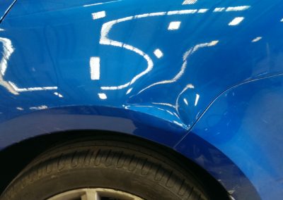 Quarter Panel Dent Repair Before Image